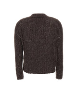 KAOS Cardigan traforato con paillettes BROWN Donna 