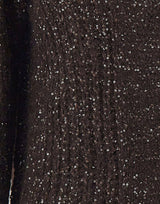 KAOS Cardigan traforato con paillettes BROWN Donna 