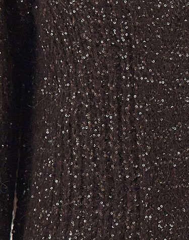 KAOS Cardigan traforato con paillettes BROWN Donna 