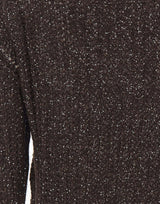KAOS Cardigan traforato con paillettes BROWN Donna 