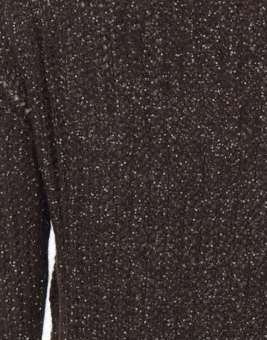 KAOS Cardigan traforato con paillettes BROWN Donna 
