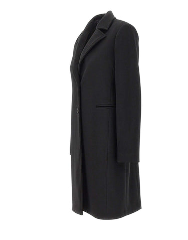 KAOS Cappotto monopetto BLACK Donna 