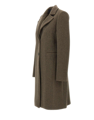 KAOS Cappotto monopetto BROWN Donna 