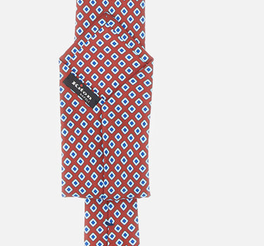 Cravatta in seta con motivo a rombi UCRVKRC01M3908 001 KITON 