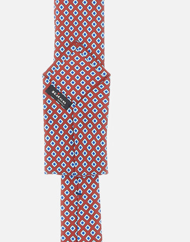 Cravatta in seta con motivo a rombi UCRVKRC01M3908 001 KITON 