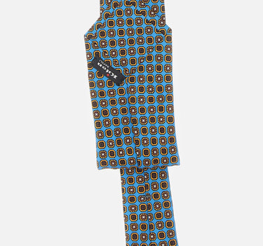 Cravatta in seta con motivo geometrico UCRVKRC01M9601 001 KITON 