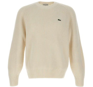 LACOSTE Maglia in lana WHITE Uomo 