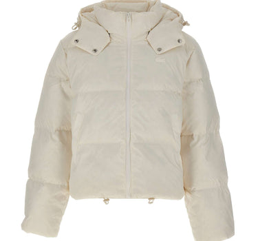 LACOSTE Piumino corto con cappuccio WHITE Donna 