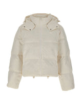 LACOSTE Piumino corto con cappuccio WHITE Donna 