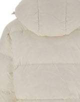 LACOSTE Piumino corto con cappuccio WHITE Donna 