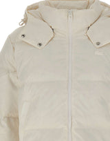 LACOSTE Piumino corto con cappuccio WHITE Donna 