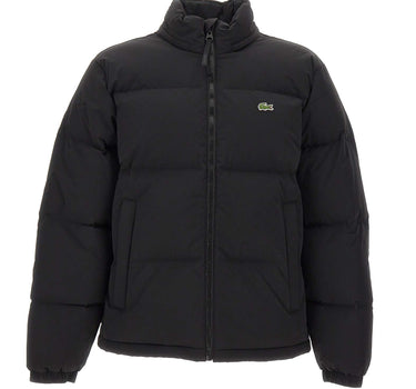 LACOSTE Piumino con cappuccio a scomparsa BLACK Uomo 