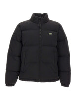 LACOSTE Piumino con cappuccio a scomparsa BLACK Uomo 