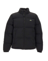 LACOSTE Piumino con cappuccio a scomparsa BLACK Uomo 