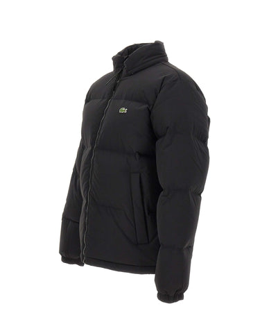 LACOSTE Piumino con cappuccio a scomparsa BLACK Uomo 