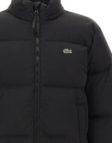 LACOSTE Piumino con cappuccio a scomparsa BLACK Uomo 