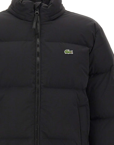 LACOSTE Piumino con cappuccio a scomparsa BLACK Uomo 