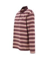 LACOSTE Polo oversize a righe MULTICOLOR Donna 