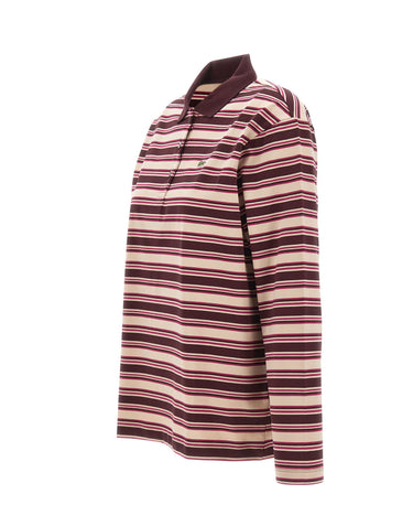 LACOSTE Polo oversize a righe MULTICOLOR Donna 