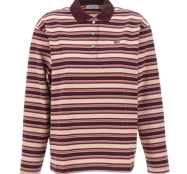 LACOSTE Polo oversize a righe MULTICOLOR Donna 