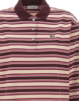 LACOSTE Polo oversize a righe MULTICOLOR Donna 