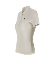LACOSTE Polo slim fit in cotone WHITE Donna 