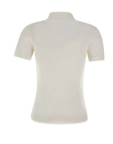 LACOSTE Polo slim fit in cotone WHITE Donna 
