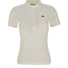 LACOSTE Polo slim fit in cotone WHITE Donna 