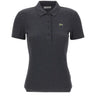 LACOSTE Polo slim fit in cotone GREY Donna 