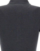 LACOSTE Polo slim fit in cotone GREY Donna 