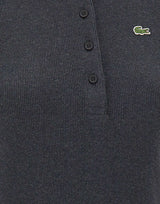 LACOSTE Polo slim fit in cotone GREY Donna 