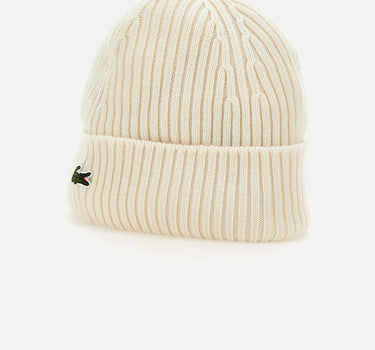 LACOSTE Berretto in lana WHITE Uomo 