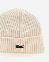 LACOSTE Berretto in lana WHITE Uomo 