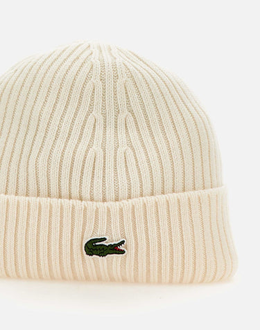 LACOSTE Berretto in lana WHITE Uomo 