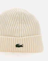 LACOSTE Berretto in lana WHITE Uomo 