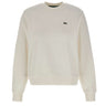 LACOSTE Felpa in pile relaxed fit WHITE Donna 