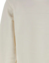 LACOSTE Felpa in pile relaxed fit WHITE Donna 