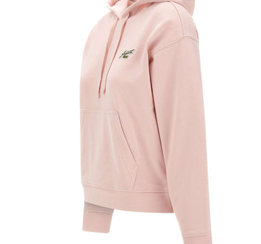 LACOSTE Felpa con cappuccio in misto cotone Pink Donna 