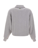 LACOSTE Polo felpata a coste GREY Donna 