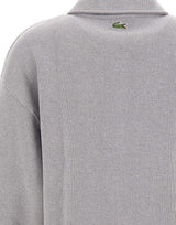 LACOSTE Polo felpata a coste GREY Donna 