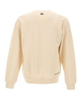 LACOSTE Felpa in cotone con stampa WHITE Uomo 