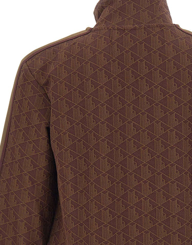 LACOSTE Felpa in jacquard con zip "Paris" MULTICOLOR Uomo 