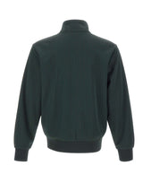LACOSTE Felpa con zip e patch GREEN Uomo 