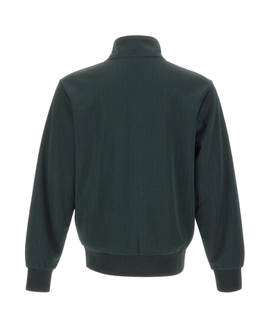 LACOSTE Felpa con zip e patch GREEN Uomo 