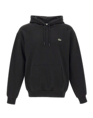 LACOSTE Felpa in cotone BLACK Uomo 