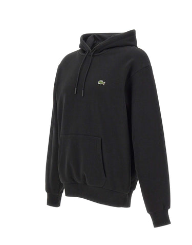 LACOSTE Felpa in cotone BLACK Uomo 