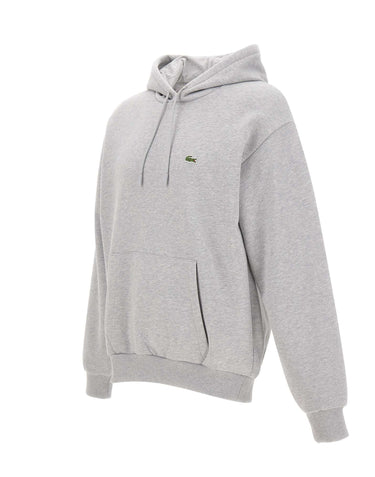 LACOSTE Felpa in cotone GREY Uomo 