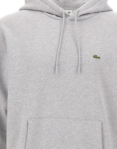 LACOSTE Felpa in cotone GREY Uomo 
