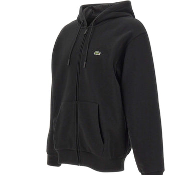 LACOSTE Felpa in cotone BLACK Uomo 