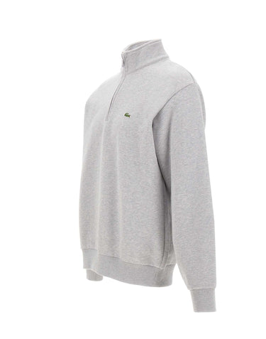 LACOSTE Felpa in misto cotone GREY Uomo 